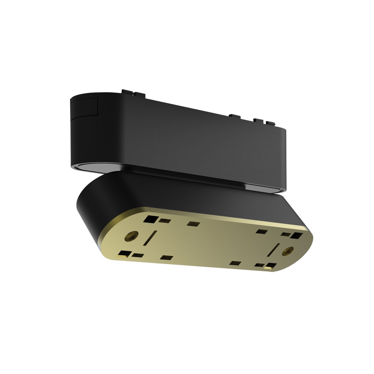 VK/04475/B/BASE Βάση για φωτιστικό μαγνητικής ράγας 6W, μαύρο